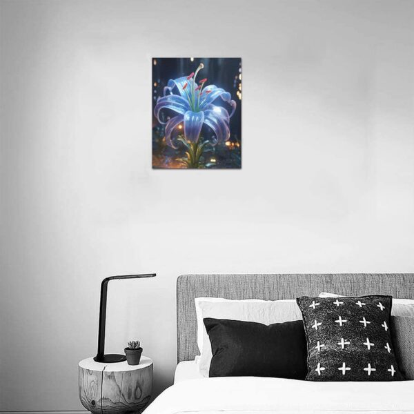Canvas Prints Wall Art Print Decor – Framed Canvas Print 8×10 inch –  Blue Orchid 8" x 10" Artistic Wall Hangings 4