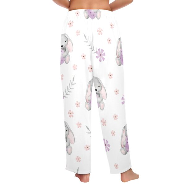Ladies Sleeping Pajama Pants – Easter Purple Bunny – Women’s Pajama Trousers Clothing Cozy Lounge Trousers 3