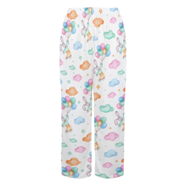 Ladies Sleeping Pajama Pants – Easter Bunny Balloons – Women’s Pajama Trousers Clothing Cozy Lounge Trousers 4