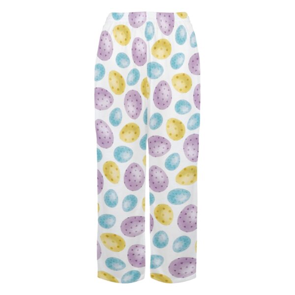 Ladies Sleeping Pajama Pants – Easter Purple Eggs – Women’s Pajama Trousers Clothing Cozy Lounge Trousers 4