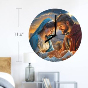 Wall Clock Artwork – Personalized Clocks 11.6″ –  Holy Gift Gifts/Party/Celebration Custom Artwork Wall Clocks
