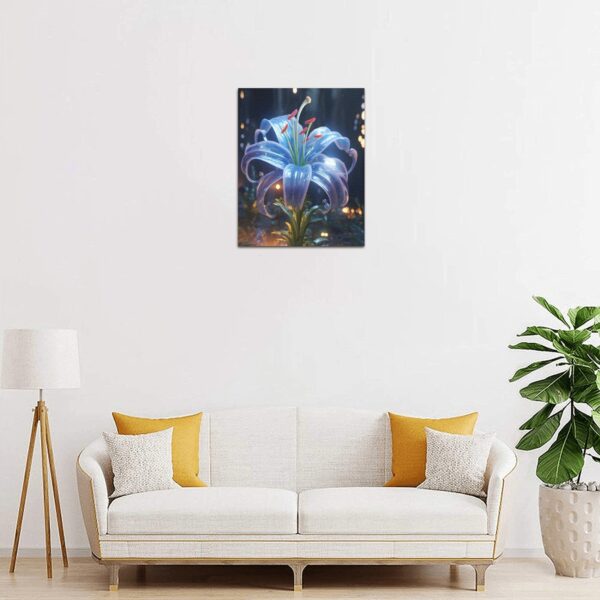 Canvas Prints Wall Art Print Decor – Framed Canvas Print 8×10 inch –  Blue Orchid 8" x 10" Artistic Wall Hangings 3