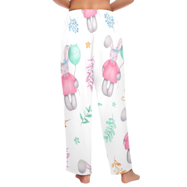 Ladies Sleeping Pajama Pants – Easter Bunny Girl – Women’s Pajama Trousers Clothing Cozy Lounge Trousers 3