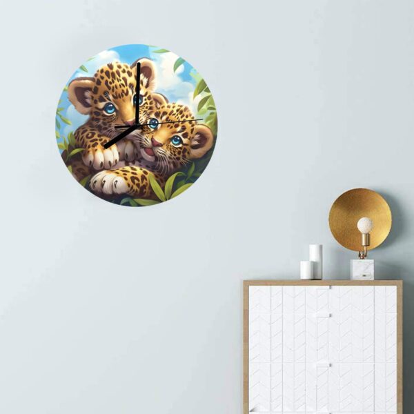 Wall Clock Artwork – Personalized Animal Clocks 11.6″ –  Brothers Gifts/Party/Celebration Custom Artwork Wall Clocks