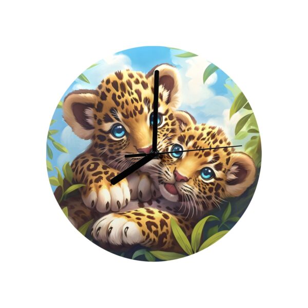 Wall Clock Artwork – Personalized Animal Clocks 11.6″ –  Brothers Gifts/Party/Celebration Custom Artwork Wall Clocks 6