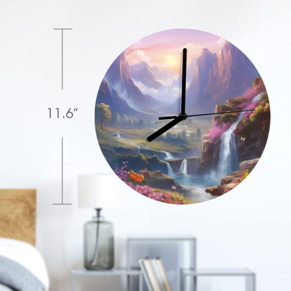 Wall Clock Artwork – Personalized Clocks 11.6″ –  Mystic Falls Gifts/Party/Celebration Custom Artwork Wall Clocks 2