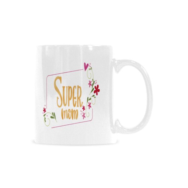 Ceramic Mug – 11 oz White Coffee Mug – Mother’s Day Gift – Super Mom Drinkware ceramic coffee mug 7