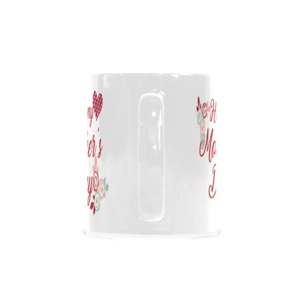 Ceramic Mug – 11 oz White Coffee Mug – Mother’s Day Gift – HMD Roses Drinkware ceramic coffee mug 3