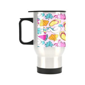 Insulated Stainless Steel Travel Mug – Commuters Cup – Crabby  (14 oz) Drinkware Double Wall Insulated Cup