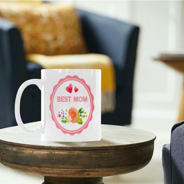 Ceramic Mug – 11 oz White Coffee Mug – Mother’s Day Gift – Best Mom Drinkware ceramic coffee mug 6