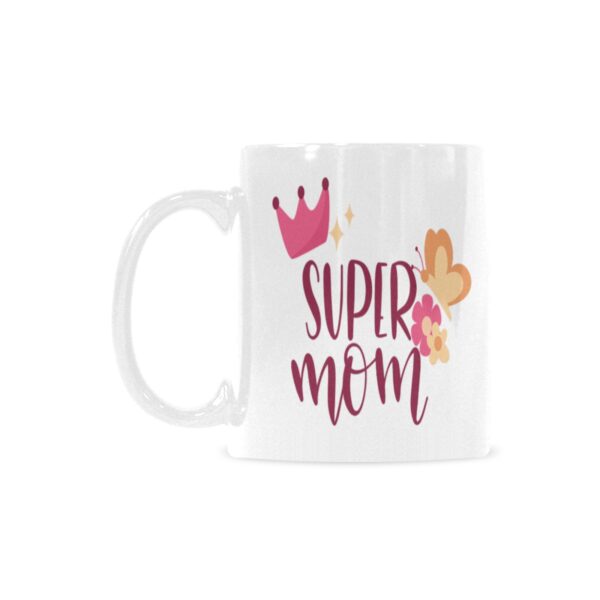 Ceramic Mug – 11 oz White Coffee Mug – Mother’s Day Gift – Super Queen Drinkware ceramic coffee mug 2