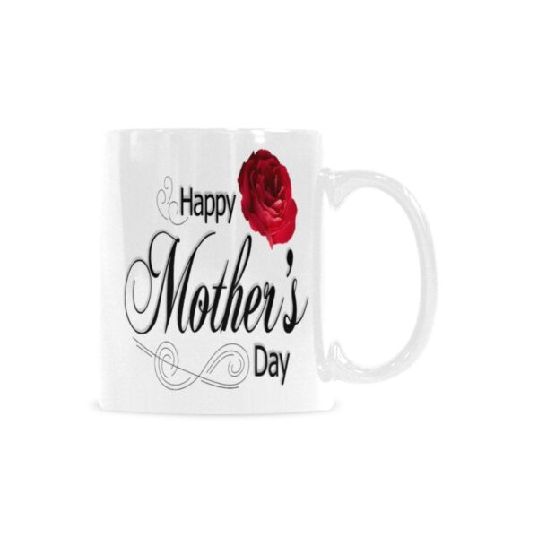 Ceramic Mug – 11 oz White Coffee Mug – Mother’s Day Gift – HMD Rose Drinkware ceramic coffee mug 7