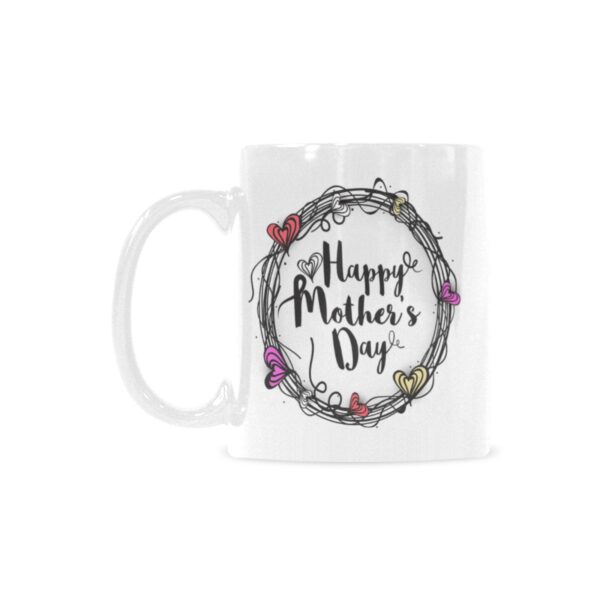 Ceramic Mug – 11 oz White Coffee Mug – Mother’s Day Gift – HMD Wreath Drinkware ceramic coffee mug 2
