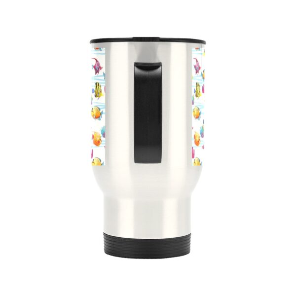 Insulated Stainless Steel Travel Mug – Commuters Cup – Tropicale Angels  (14 oz) Drinkware Double Wall Insulated Cup 4