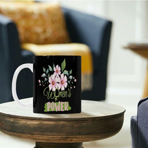 Ceramic Mug – 11 oz Women’s Day Gift –  Power Black Coffee Mug Drinkware ceramic coffee mug 6