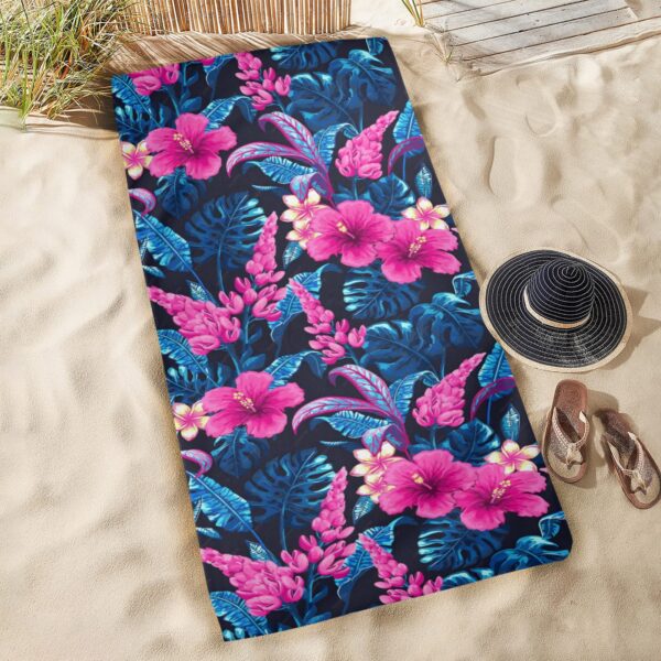 Beach Towels – Large Summer Vacation or Spring Break Beach Towel 31″x71″ – Fuchsia Foliage Beach Towels beach towel 5
