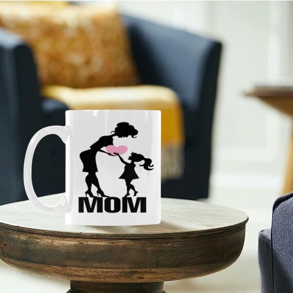 Ceramic Mug – 11 oz White Coffee Mug – Mother’s Day Gift – Mom Heart Drinkware ceramic coffee mug 6