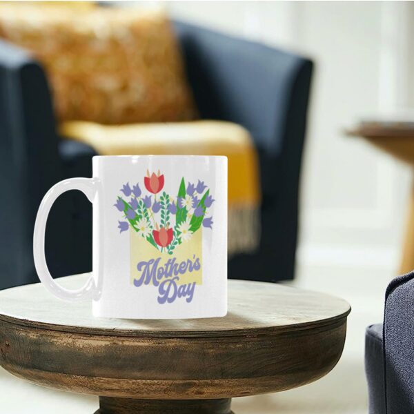Ceramic Mug – 11 oz White Coffee Mug – Mother’s Day Gift – MD Tulips Drinkware ceramic coffee mug 6