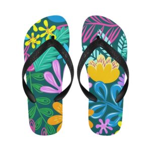 Unisex Flip Flops – Summer Beach Sandals – Pastel Jungle Clothing Beach footwear