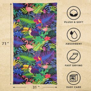 Beach Towels – Large Summer Vacation or Spring Break Beach Towel 31″x71″ – Toucan Beach Towels beach towel