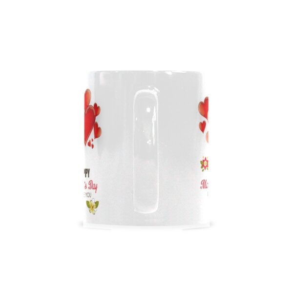 Ceramic Mug – 11 oz White Coffee Mug – Mother’s Day Gift – HMD Hearts Drinkware ceramic coffee mug 3