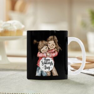 Ceramic Mug – 11 oz – Sibling’s Day Gift – HSD Black Coffee Mug Drinkware ceramic coffee mug