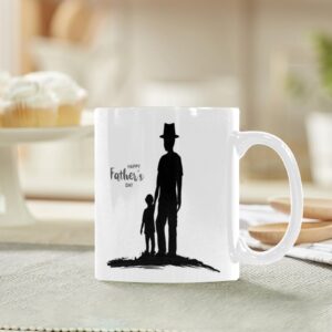 Ceramic Mug – Father’s Day – Happy FD – 11 oz White Coffee Mug Drinkware ceramic coffee mug