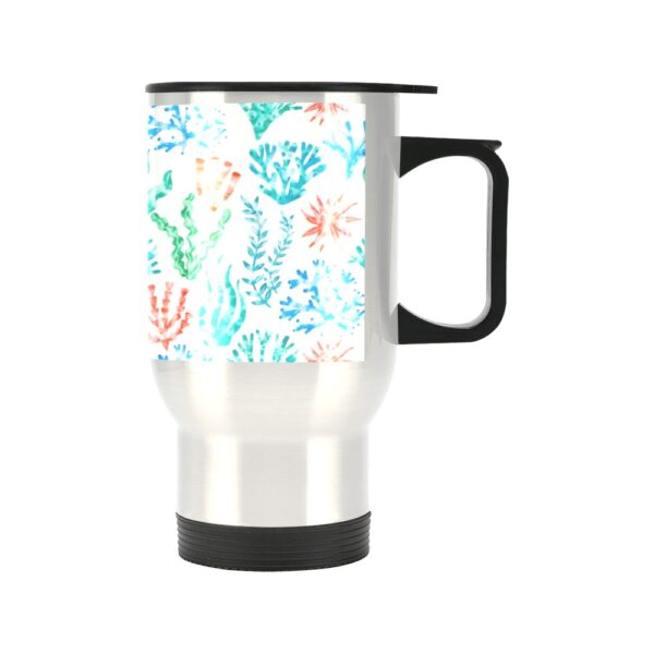 Insulated Stainless Steel Travel Mug – Commuters Cup – Just Coral  (14 oz) Drinkware Double Wall Insulated Cup 3