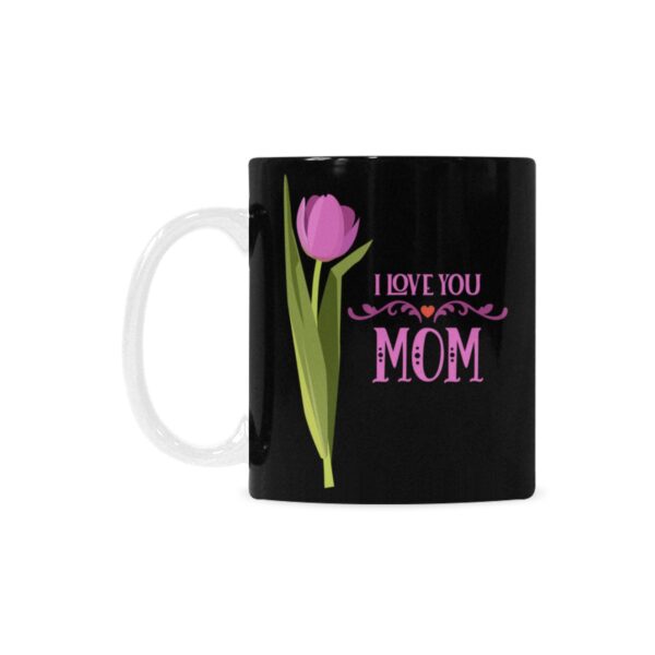 Ceramic Mug – 11 oz Black Coffee Mug – Mother’s Day Gift – ILU Tulip Drinkware ceramic coffee mug 2