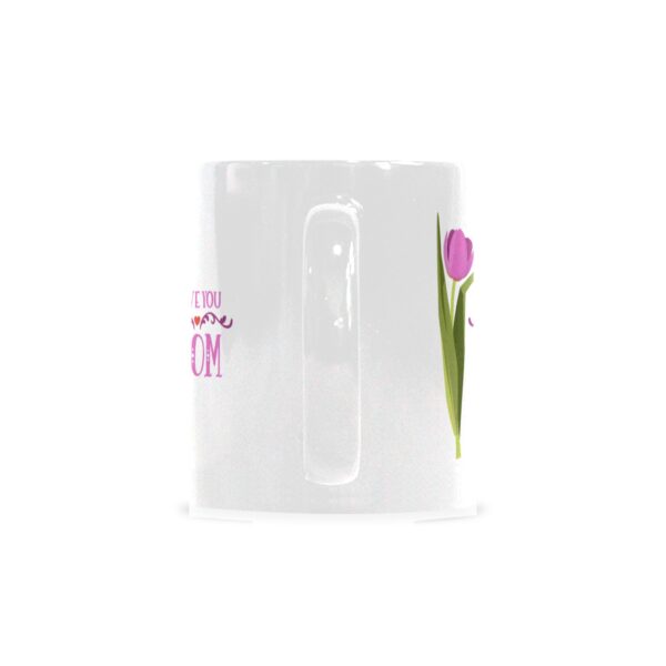 Ceramic Mug – 11 oz White Coffee Mug – Mother’s Day Gift – ILU Tulip Drinkware ceramic coffee mug 3
