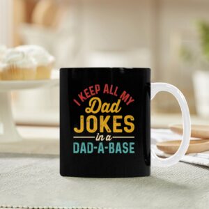 Ceramic Mug – Father’s Day – Dad Jokes – 11 oz White Coffee Mug Drinkware ceramic coffee mug