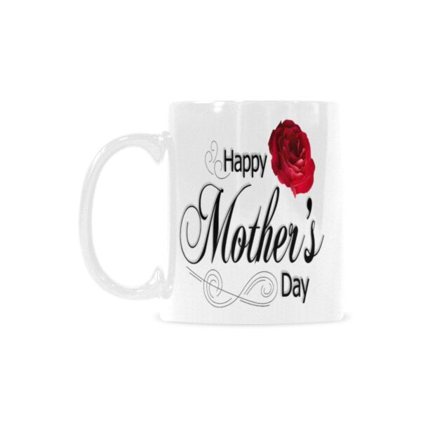 Ceramic Mug – 11 oz White Coffee Mug – Mother’s Day Gift – HMD Rose Drinkware ceramic coffee mug 2