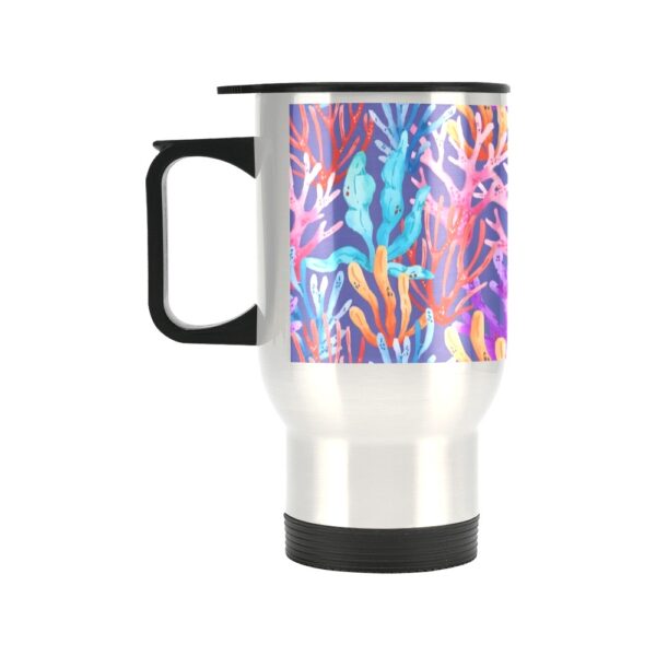 Insulated Stainless Steel Travel Mug – Commuters Cup – Painted Coral  (14 oz) Drinkware Double Wall Insulated Cup