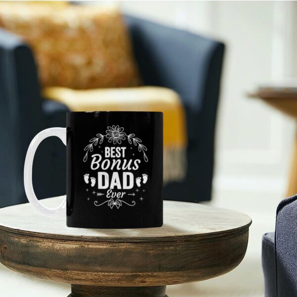 Ceramic Mug – Father’s Day – Bonus Dad – 11 oz White Coffee Mug Drinkware ceramic coffee mug 6