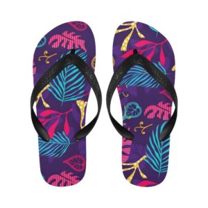 Unisex Flip Flops – Summer Beach Sandals – Fuchsia Splash Clothing Beach footwear