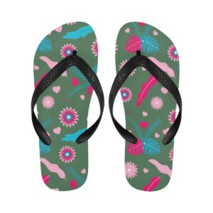 Unisex Flip Flops – Summer Beach Sandals – Pink Eucalyptus Clothing Beach footwear