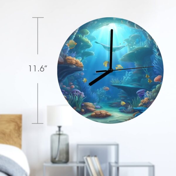 Wall Clock Artwork – Personalized Clocks 11.6″ –     Undersea Depth Gifts/Party/Celebration Custom Artwork Wall Clocks