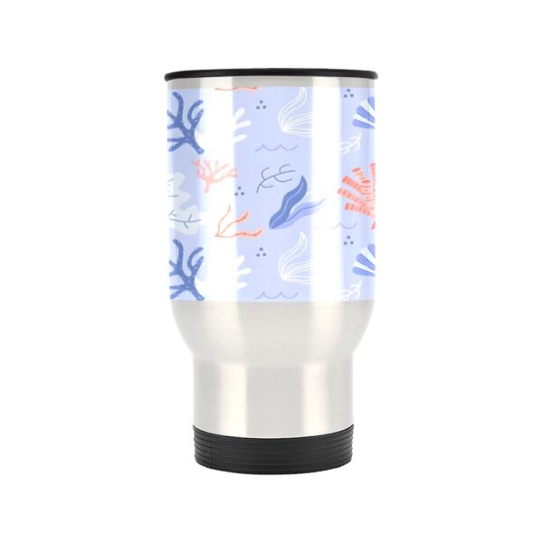 Insulated Stainless Steel Travel Mug – Commuters Cup – Blue Coral  (14 oz) Drinkware Double Wall Insulated Cup 2