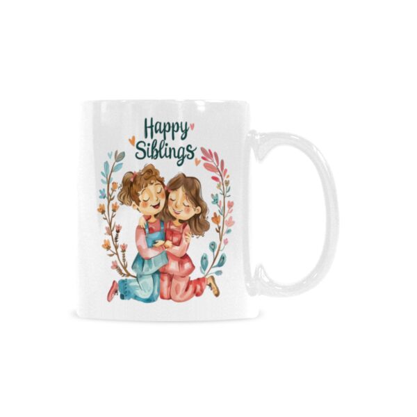 Ceramic Mug – 11 oz White Coffee Mug – Sibling’s Day Gift – Ladies Drinkware ceramic coffee mug 7