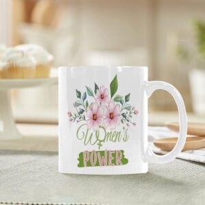 Ceramic Mug – 11 oz White – Women’s Day Gift – Power Coffee Mug Drinkware ceramic coffee mug