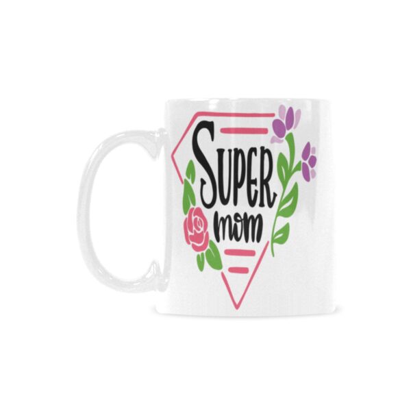 Ceramic Mug – 11 oz White Coffee Mug – Mother’s Day Gift – Super Diamond Drinkware ceramic coffee mug 2