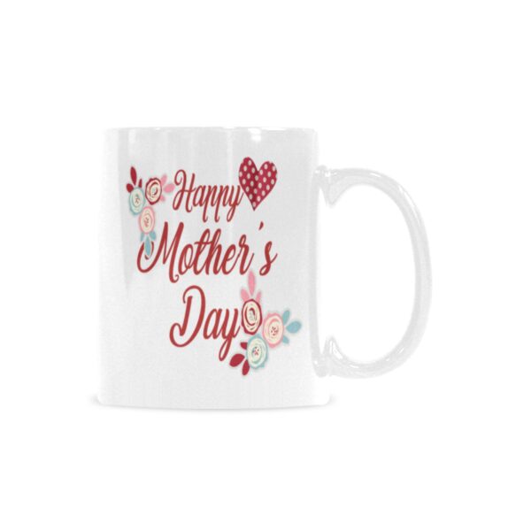 Ceramic Mug – 11 oz White Coffee Mug – Mother’s Day Gift – HMD Roses Drinkware ceramic coffee mug 7