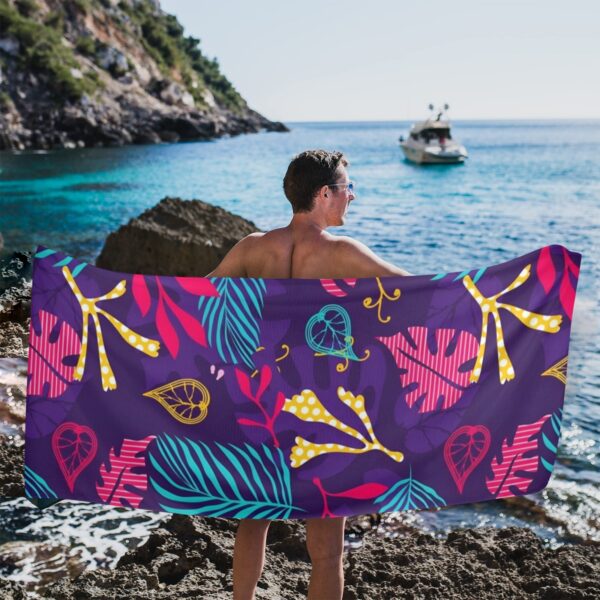 Beach Towels – Large Summer Vacation or Spring Break Beach Towel 31″x71″ – Fuchsia Splash Beach Towels beach towel 4