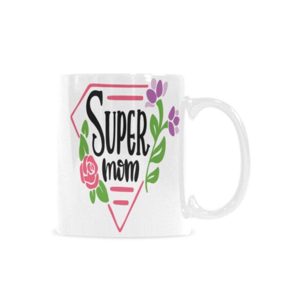 Ceramic Mug – 11 oz White Coffee Mug – Mother’s Day Gift – Super Diamond Drinkware ceramic coffee mug 7