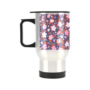 Insulated Stainless Steel Travel Mug – Commuters Cup – Floral Field  (14 oz) Drinkware Double Wall Insulated Cup