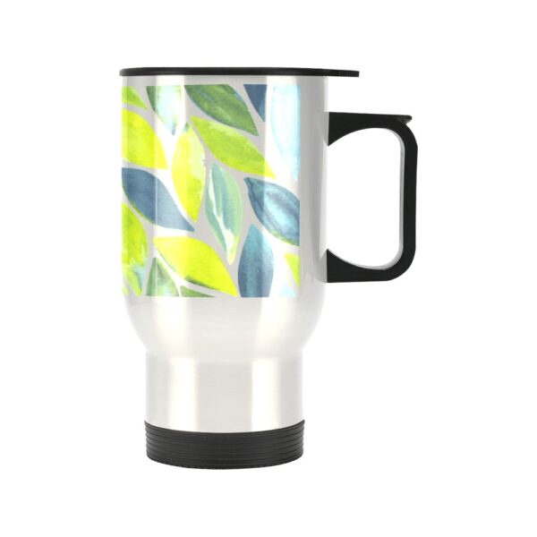 Insulated Stainless Steel Travel Mug – Commuters Cup – Latte Leaf  (14 oz) Drinkware Double Wall Insulated Cup 3