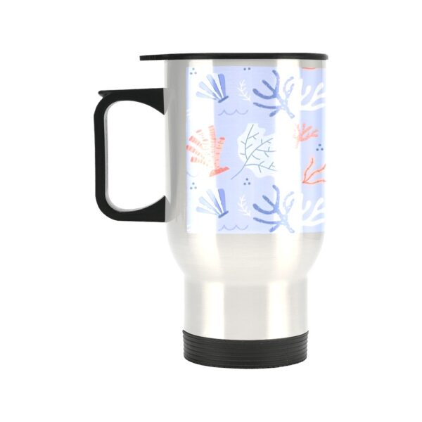Insulated Stainless Steel Travel Mug – Commuters Cup – Blue Coral  (14 oz) Drinkware Double Wall Insulated Cup