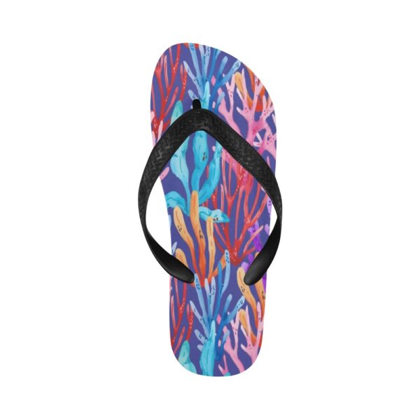 Unisex Flip Flops – Summer Beach Sandals – Painted Coral Clothing Beach footwear 2