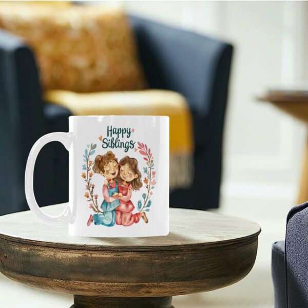 Ceramic Mug – 11 oz White Coffee Mug – Sibling’s Day Gift – Ladies Drinkware ceramic coffee mug 6