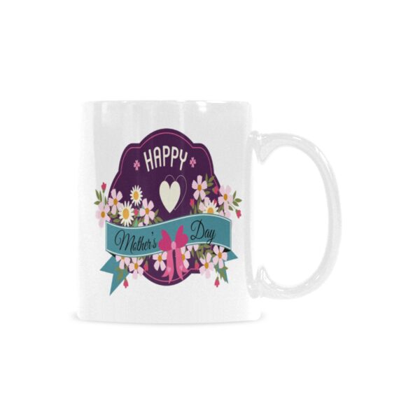 Ceramic Mug – 11 oz White Coffee Mug – Mother’s Day Gift – HMD Purple Drinkware ceramic coffee mug 7